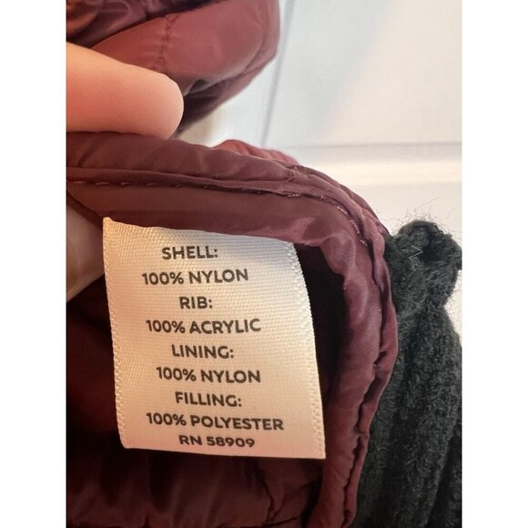 Westbound Dual Pocket Knit Contrast Vest Medium Maroon Full Zip Pockets Fall - Picture 8 of 9